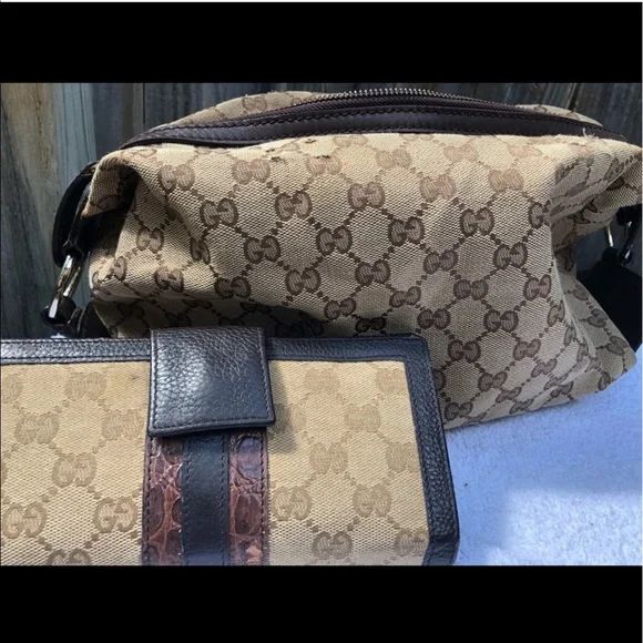 Authentic Gucci set wallet and handbag authentic price firm - Picture 6 of 8